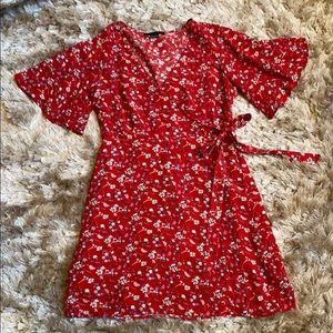 Sanctuary Girl On Fire Faux Wrap Dress S